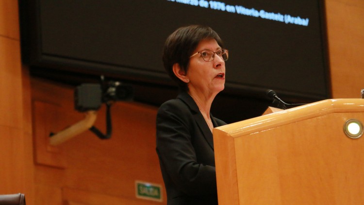 Estefanía Beltrán de Herediak memoria eta gardentasuna ezin direla selektiboak izan adierazi du eta 1976ko martxoaren 3ko dokumentuak desklasifikatzeko eskatu du