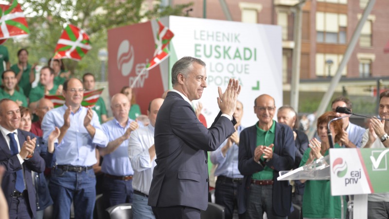 Ekitaldia Laudion. Iñigo Urkullu, Andoni Ortuzar, Mikel   Legarda, Almudena Otaola