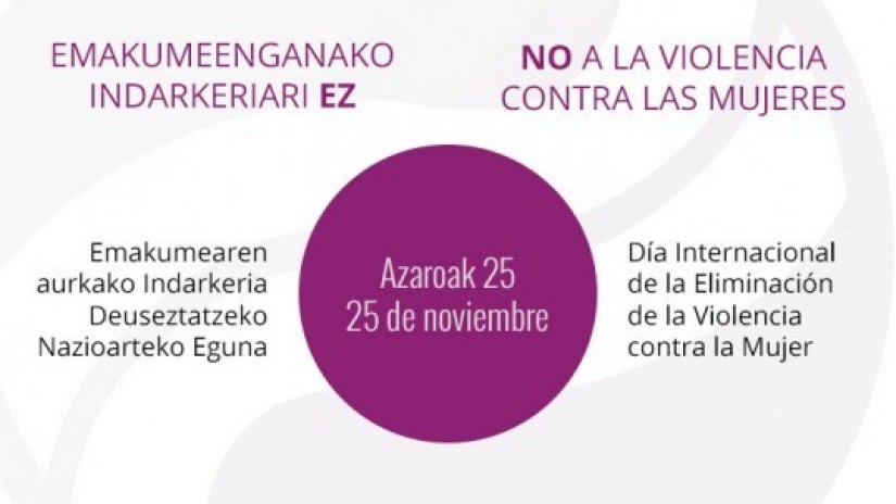 EAJ-PNVren adierazpena azaroaren 25a Emakumeenganako Indarkeria ezabatzeko Nazioarteko Egunaren kariaz